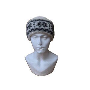 Freyja Wool Fair Isle Headband – 100% Pure New Wool Cotton Lined Nordic Winter